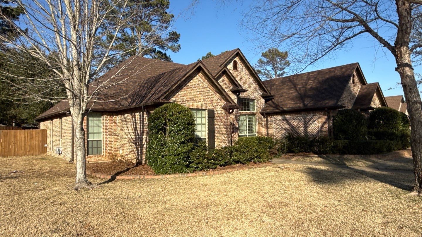 Completed roof replacement from an insurance claim in Northwest Louisiana