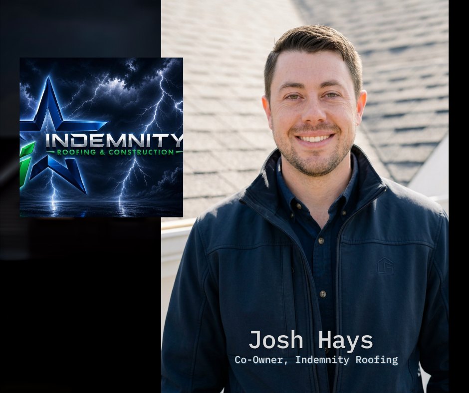 Josh Hays, co-owner of Indemnity Roofing