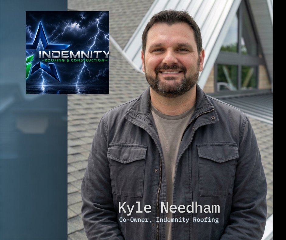 Kyle Needham, co-owner of Indemnity Roofing
